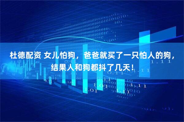 杜德配资 女儿怕狗，爸爸就买了一只怕人的狗，结果人和狗都抖了几天！