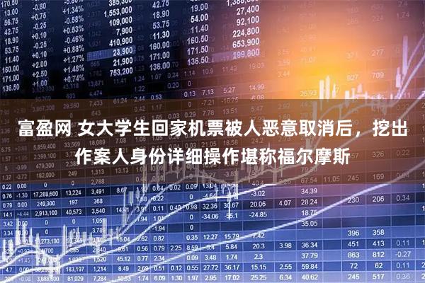 富盈网 女大学生回家机票被人恶意取消后，挖出作案人身份详细操作堪称福尔摩斯